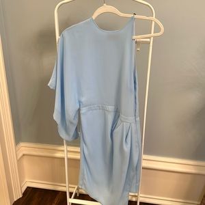 Michael Costello Revolve Dress Baby Blue Size S